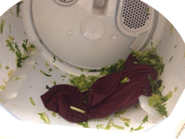Let us all learn from my mother on the proper way not to dry lettuce