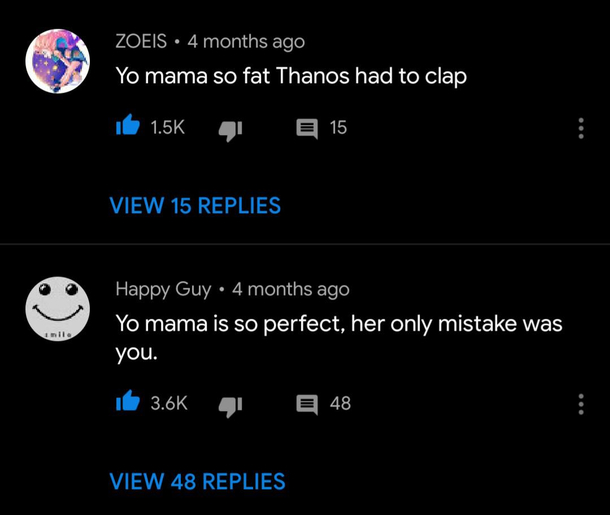 Let yo mama jokes roll