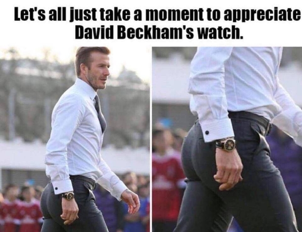 Lets all appreciate David Beckhams sexy watch