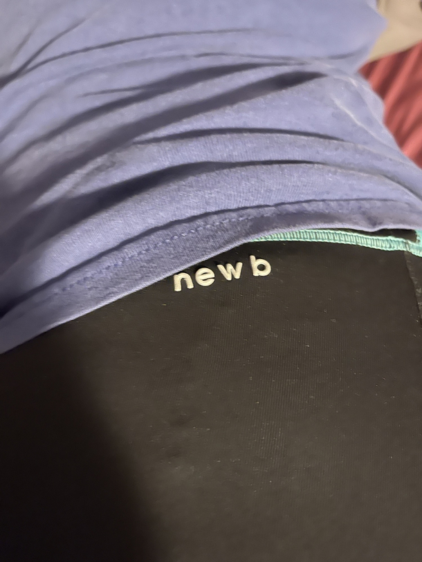 Letters fell off my wifes pants