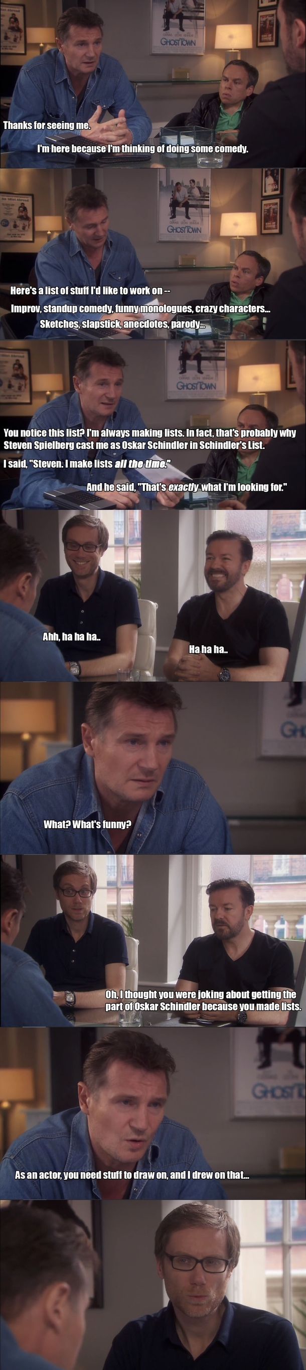 Liam Neeson explains the inspiration behind his role in Schindlers List