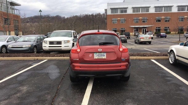 License plate matches the park job