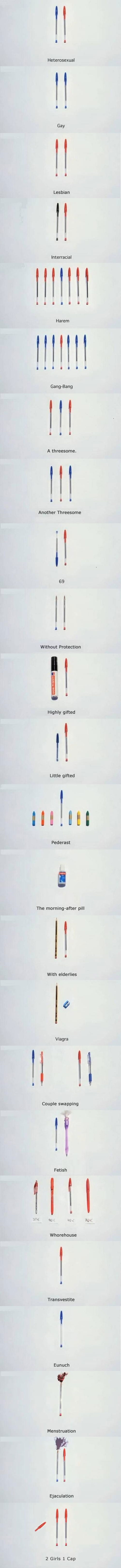 Life described by pens
