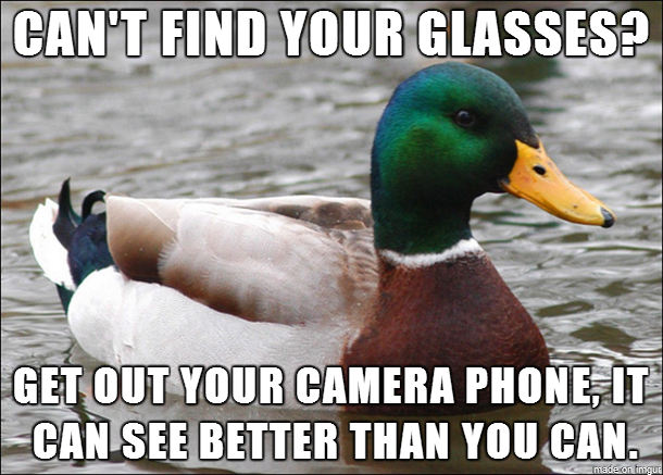 Life hack for my fellow nearsighted brethren