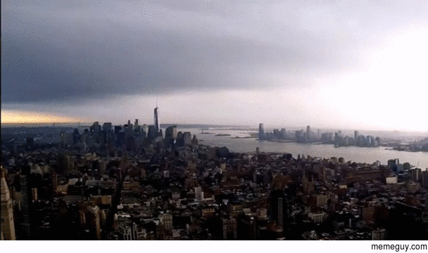 Lightning over NYC