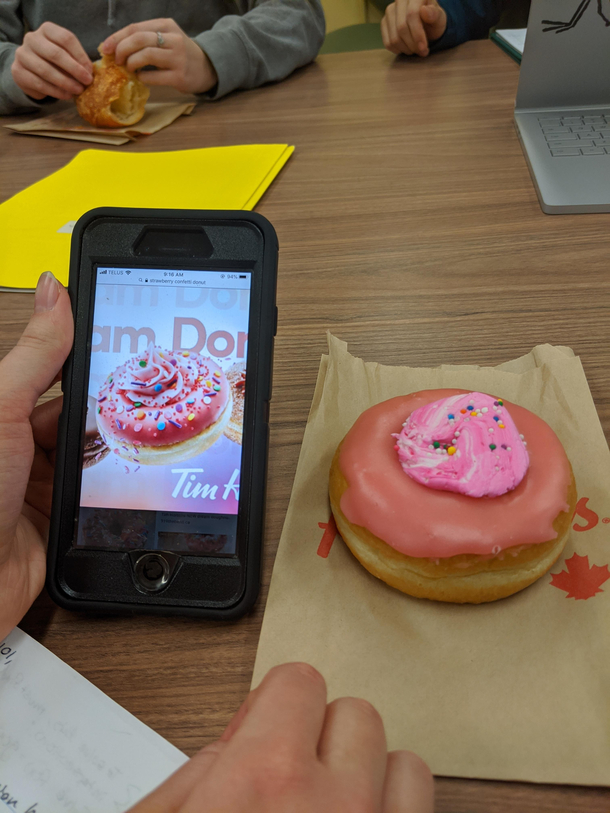 Like a baby unicorn shat on my donut