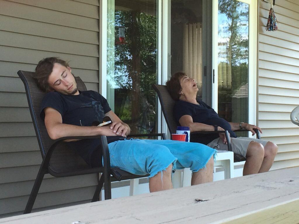 Like Grandma like Grandson I suppose