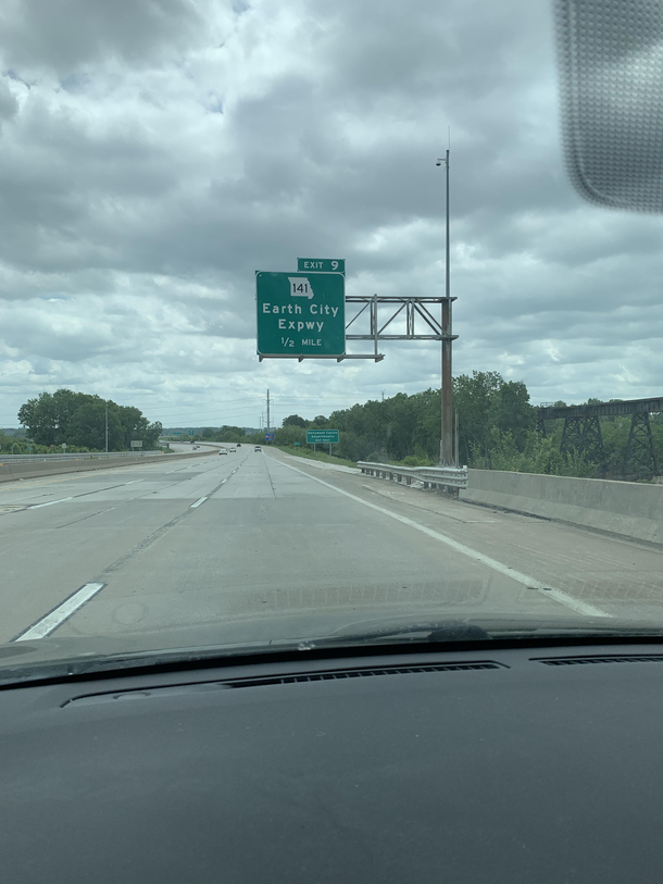 Listening to human music on my way to Earth City