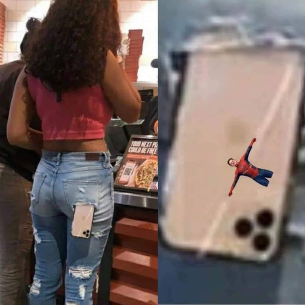 Literally hanging on by a thread