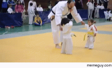 Little Girl Judo Fight