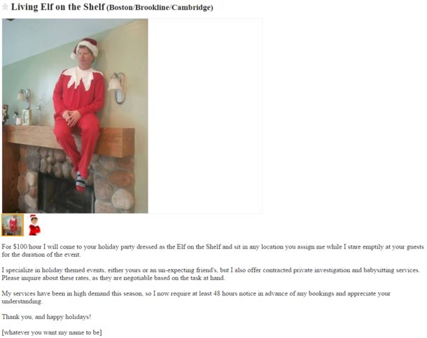 Living Elf on the Shelf