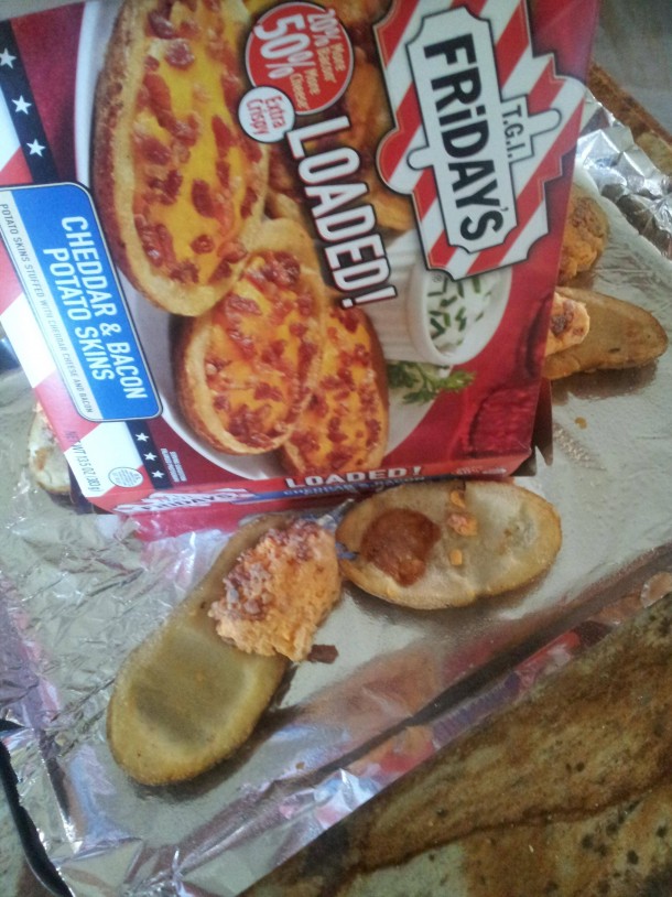 Loaded potato skins 