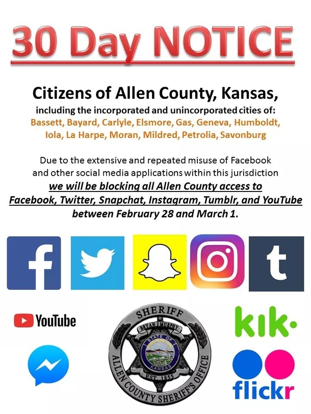 Local police department put this in FB Hilarity ensued