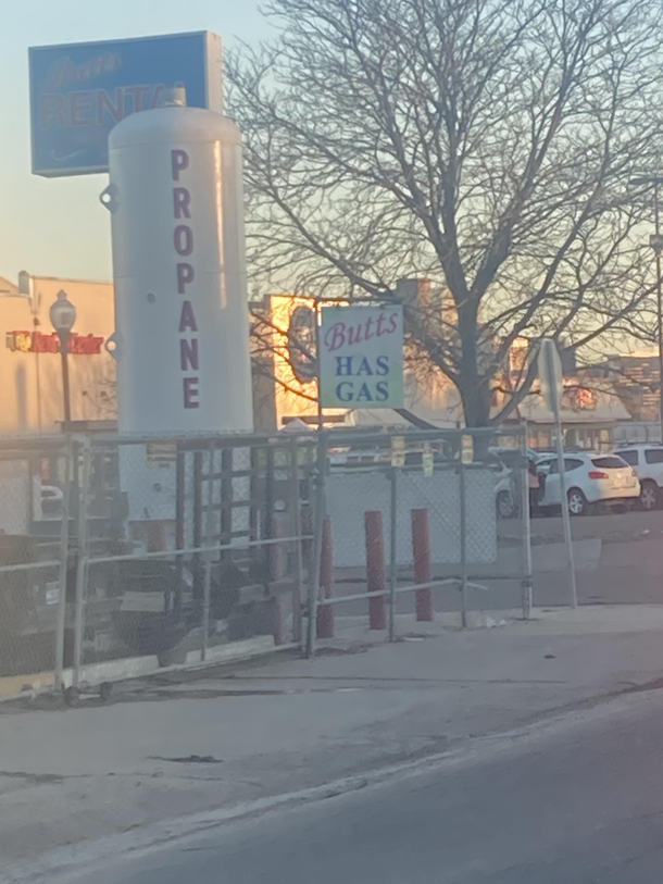 Local rental shop has gas
