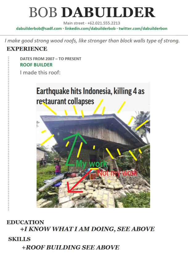 Local Roof Builder Quick to Take Credit in the midst of todays tragedy