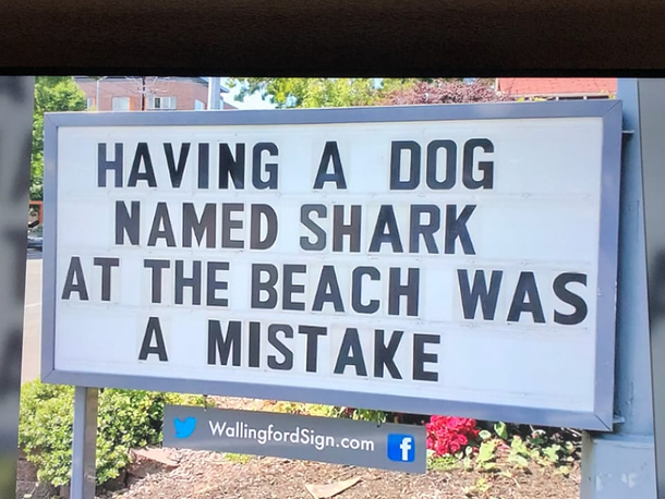 Local sign while walking to work today