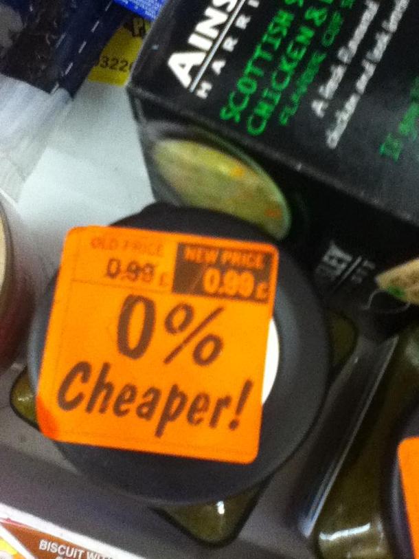 Local supermarket has got these on hundreds of products feels slightly redundant