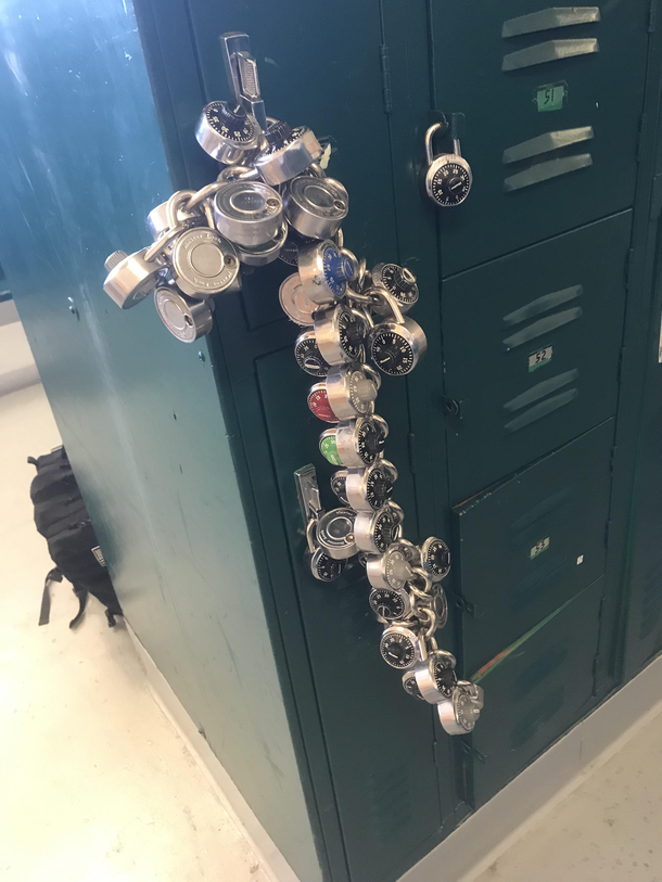 Locker secured