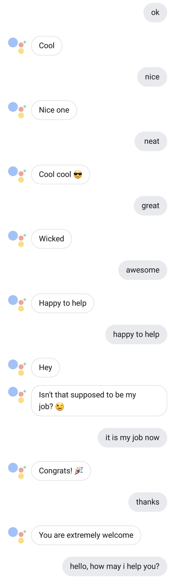 Look at me Im the Google Assistant now