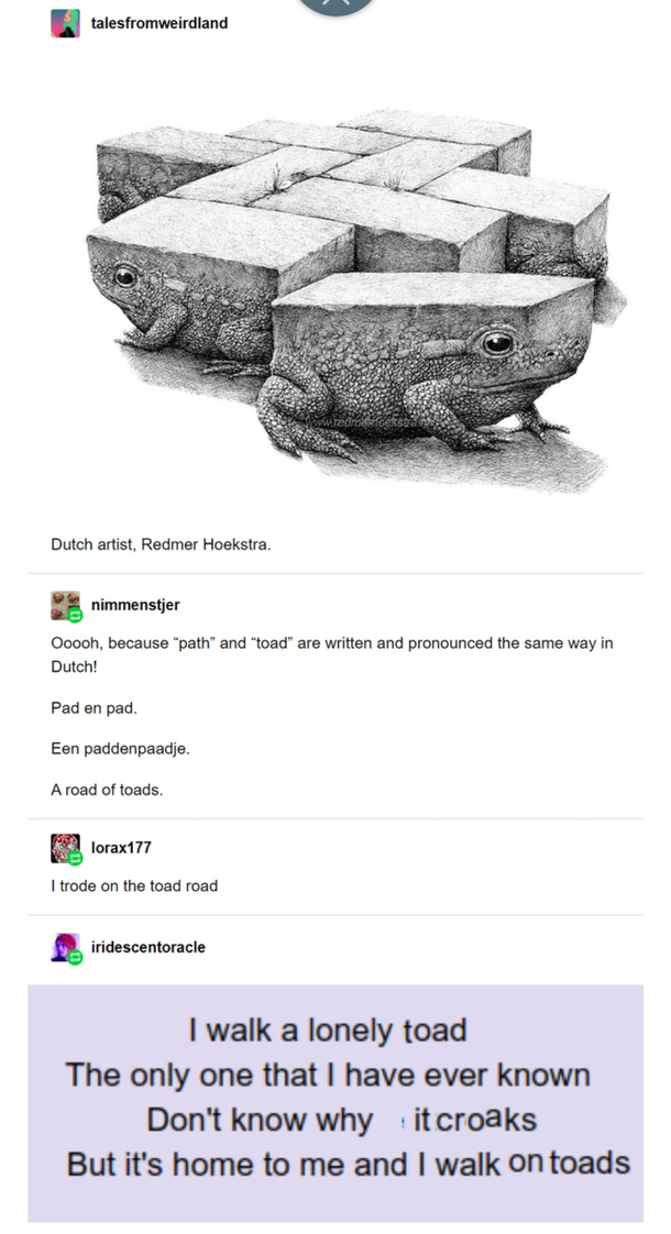 Look at the toads intersect