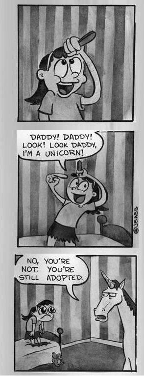 Look Daddy Im a unicorn