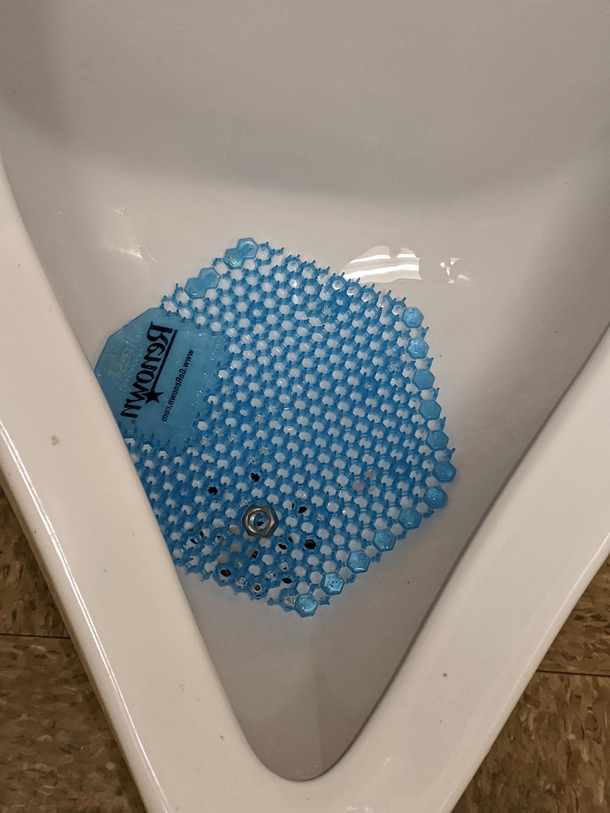 Look like someone nutted in the toilet today at school