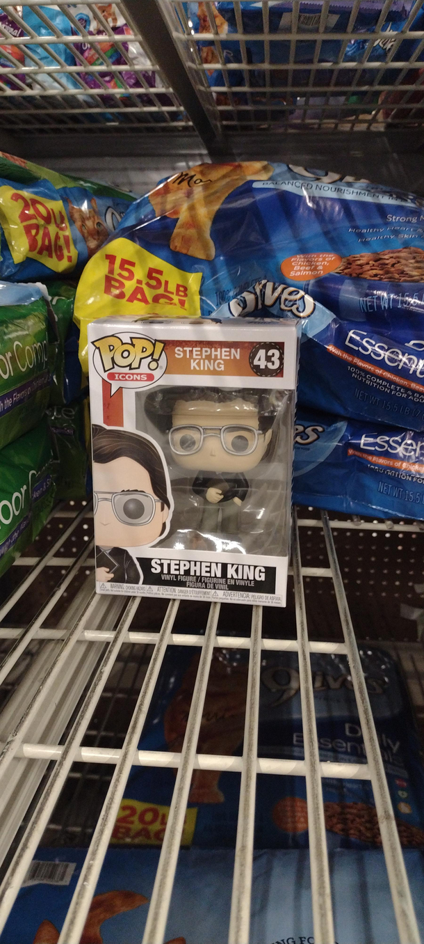 Look who I found hiding in the cat food