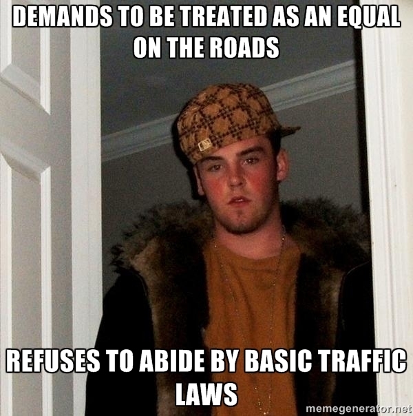 Looking at you bicyclists