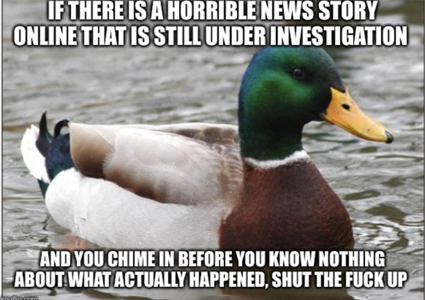 Looking at you novice Facebook reporters