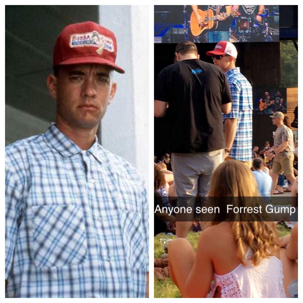 Looking for Jen-ney at Country Music concert