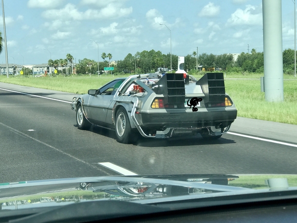 Looks like doc brown is heading back to the future