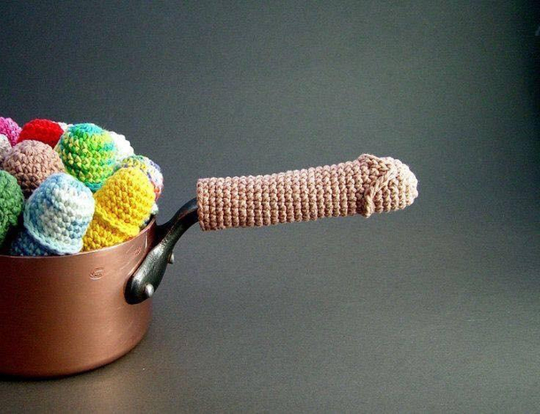 Looks like Grandma was drunk knitting again