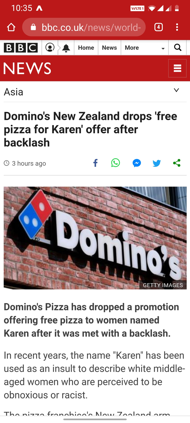Looks like someones complained to the manager