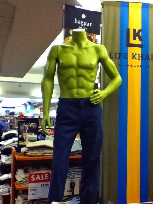 Looks like the Hulk has been on a diet