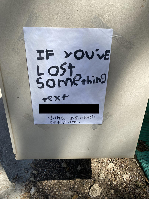 Lost anything