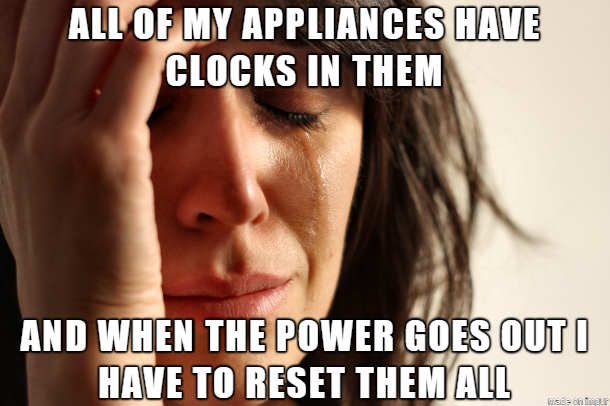 Lost power twice this week