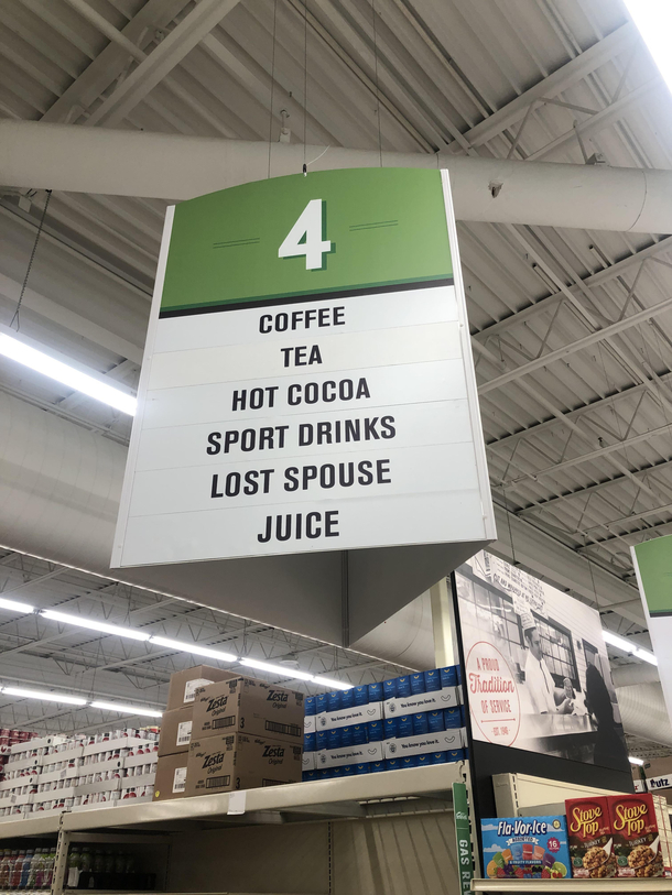 Lost spouse aisle 
