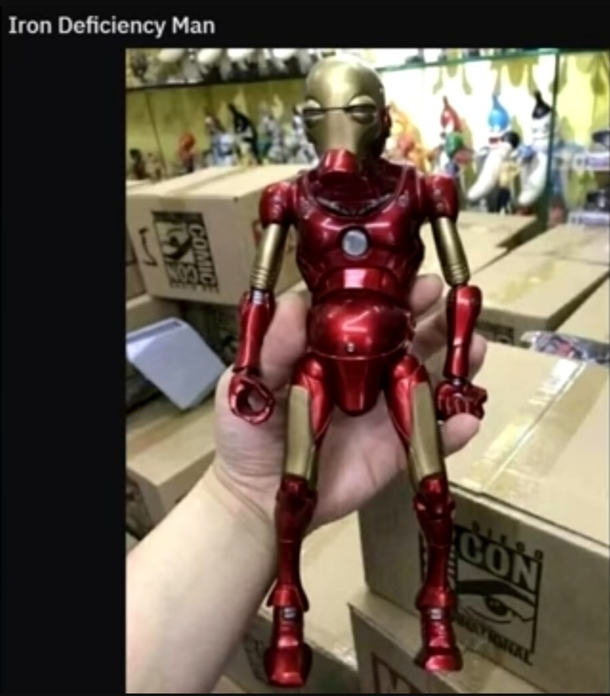 Low in iron
