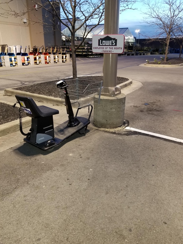 Lowes gives a company vehicle to employee of the month