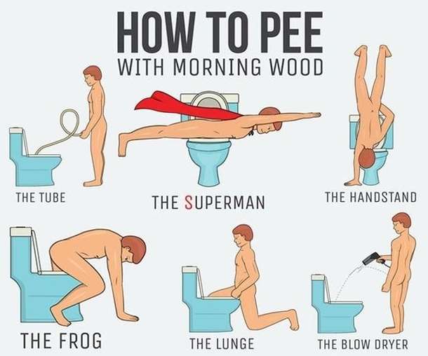 LPT How to pee with morning wood
