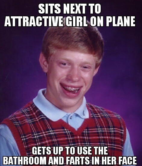 Luckily it was a short flight