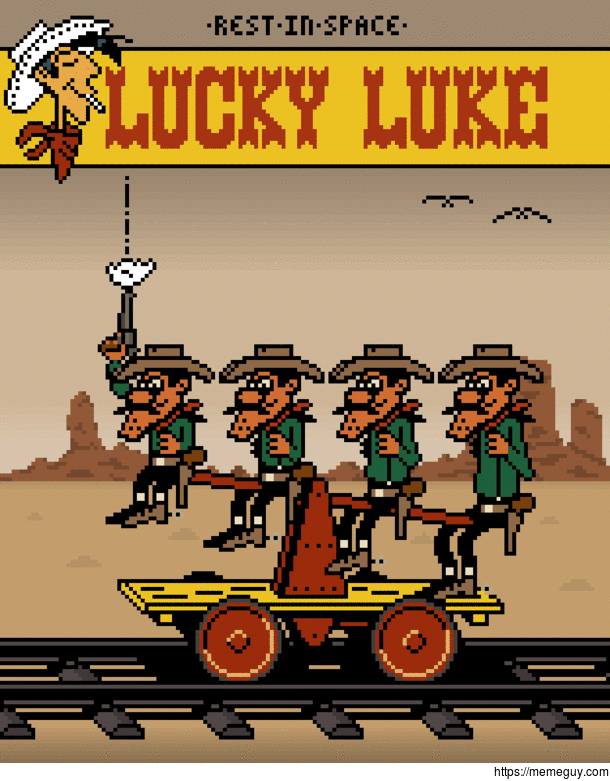 Lucky Luke  The Daltons - My second attempt at pixelart