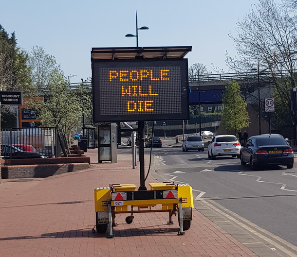 Luton County Council reminding us thatll itll all be over soon