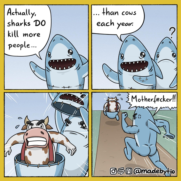 Lying cow is lying