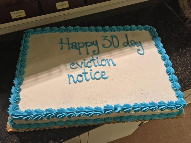 Made a Cake for the Evilest Landlord Ever