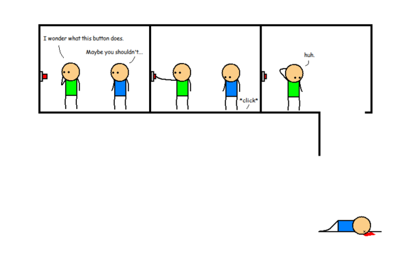 Made a Cyanide amp Happiness style comic back in high school in  with MS Paint Still makes me chuckle so I wanted to share