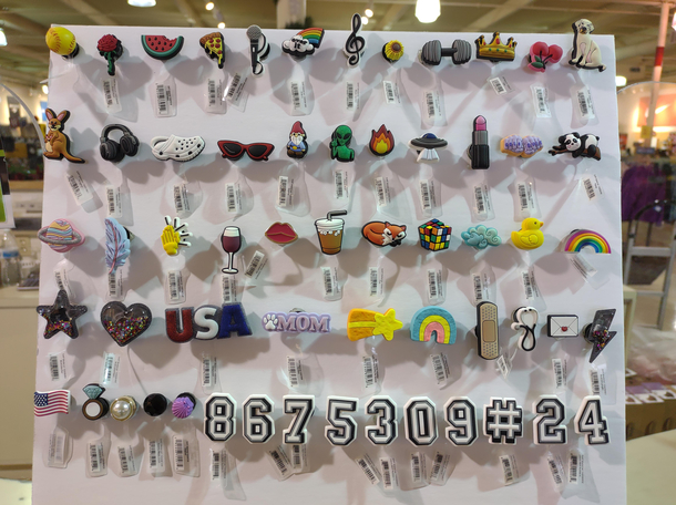 Made a display for Jibbitz at my store and couldnt resist