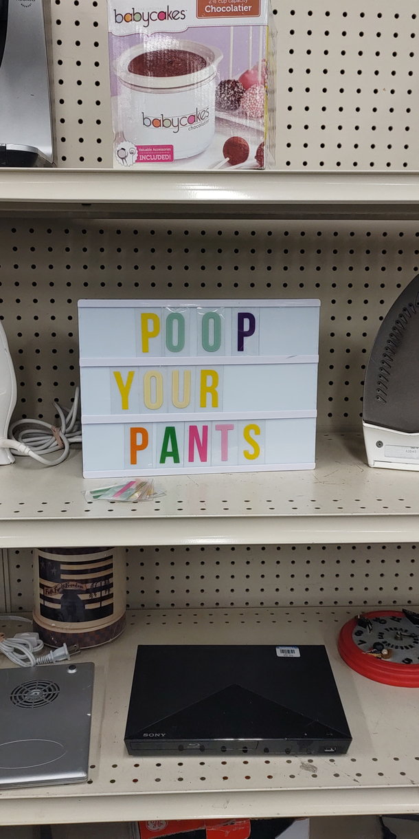 Made a quick design change in Goodwill