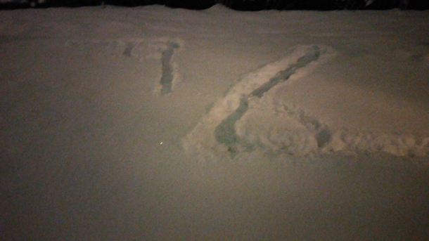 Made my first snow angles of the year