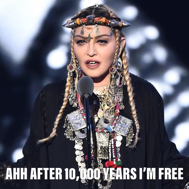 Madonna at the VMAs or Rita Repulsa